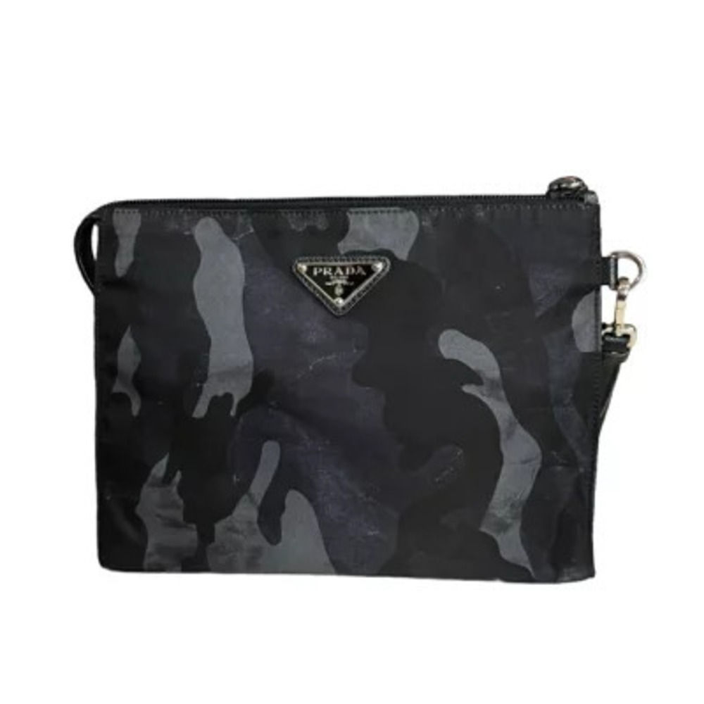 Prada camouflage clutch bag black - Picture 3 of 8
